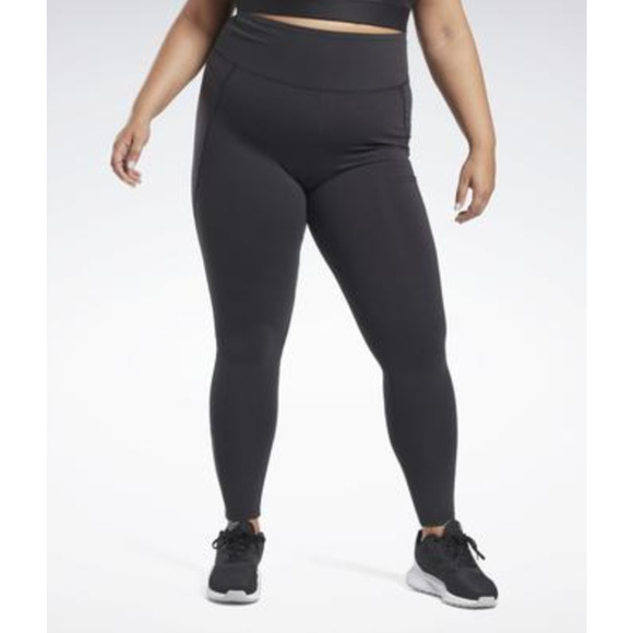 Reebok Lux 3/4 Leggings Black Plus Size 1X - Picture 1 of 1